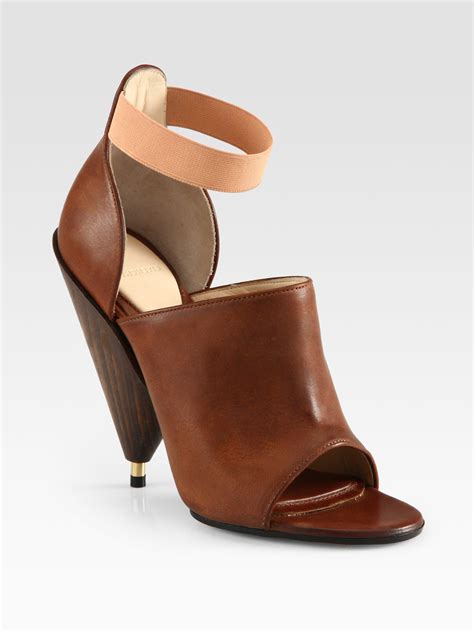 givenchy horn heels brown|givenchy heeled pumps.